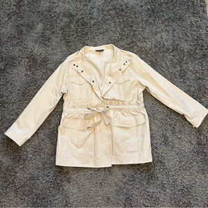 Simply Vera Vera Wang Light Beige Trench Coat